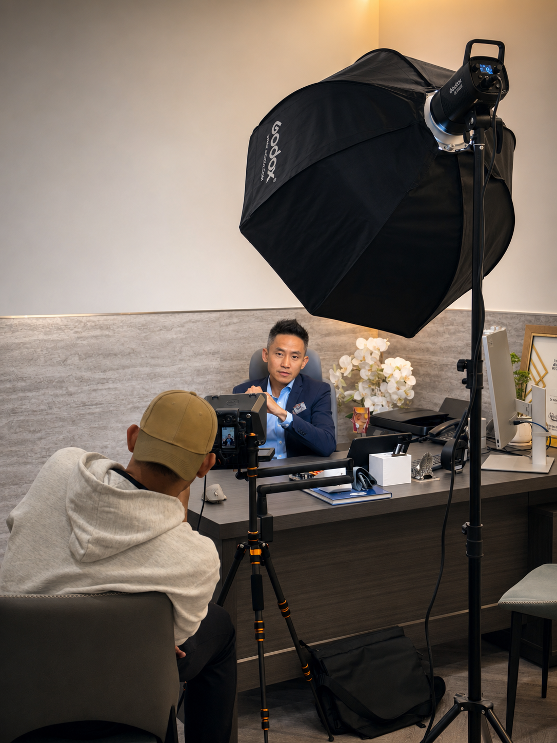 First video shoot — Dr. Nik Qisti Fathi
